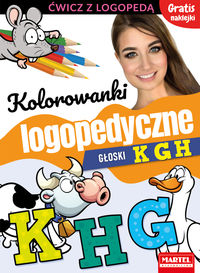 Kolorowanki logopedyczne. Głoski K-G-H