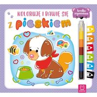 Koloruję i bawię się z pieskiem + kredka segmentowa (3+)