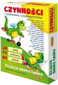 Czynności i odmiana czasowników. Zajęcia Smoka Cmoka. Układanka edukacyjna