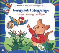 Malowanki ze zwierzątkami - Kangurek fotografuje